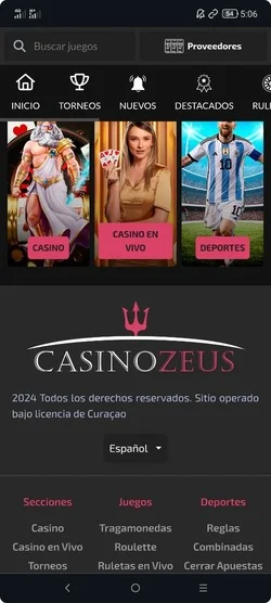 Descargar juegos de Casino Zeus